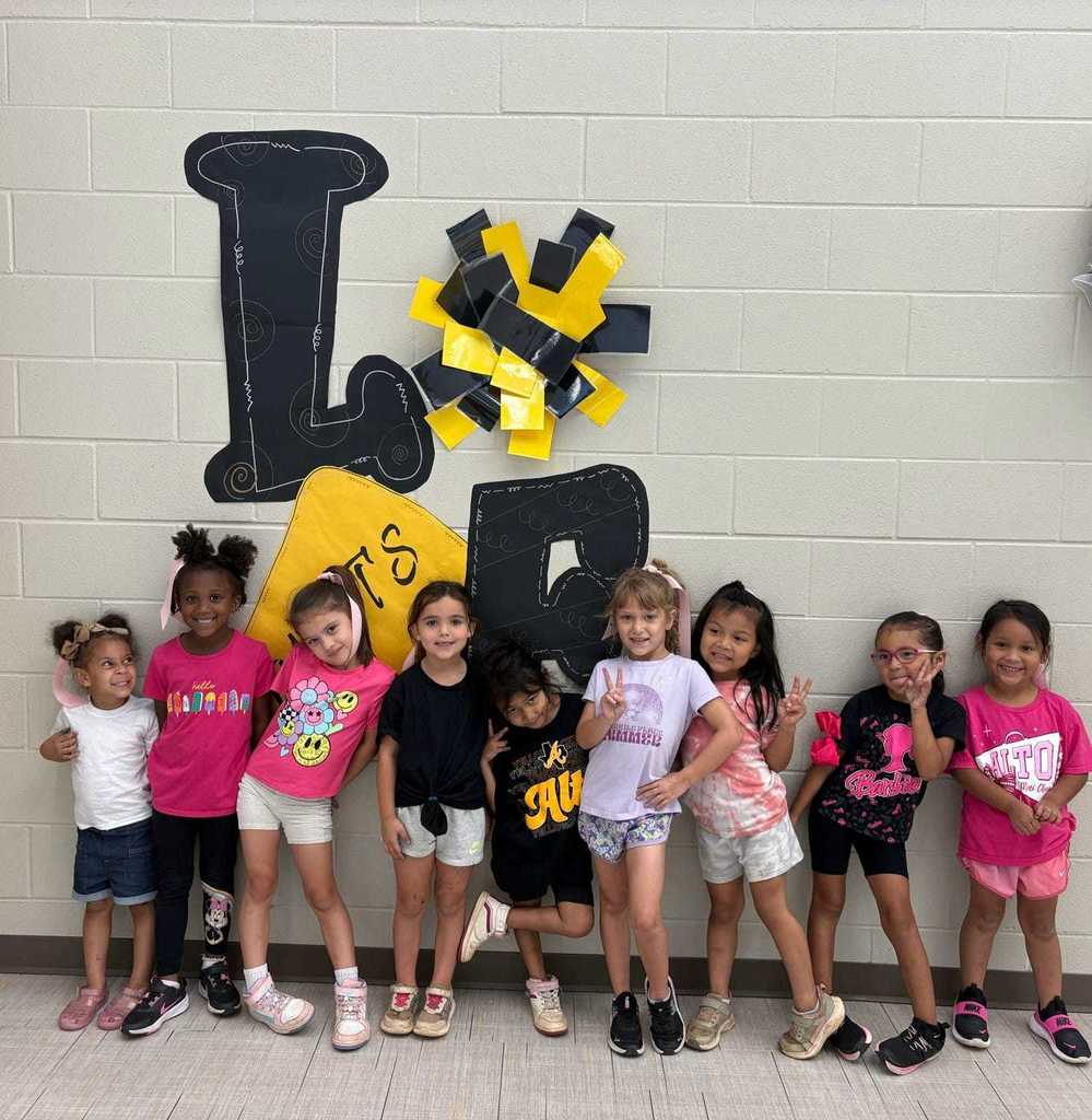 group of mini cheerleaders