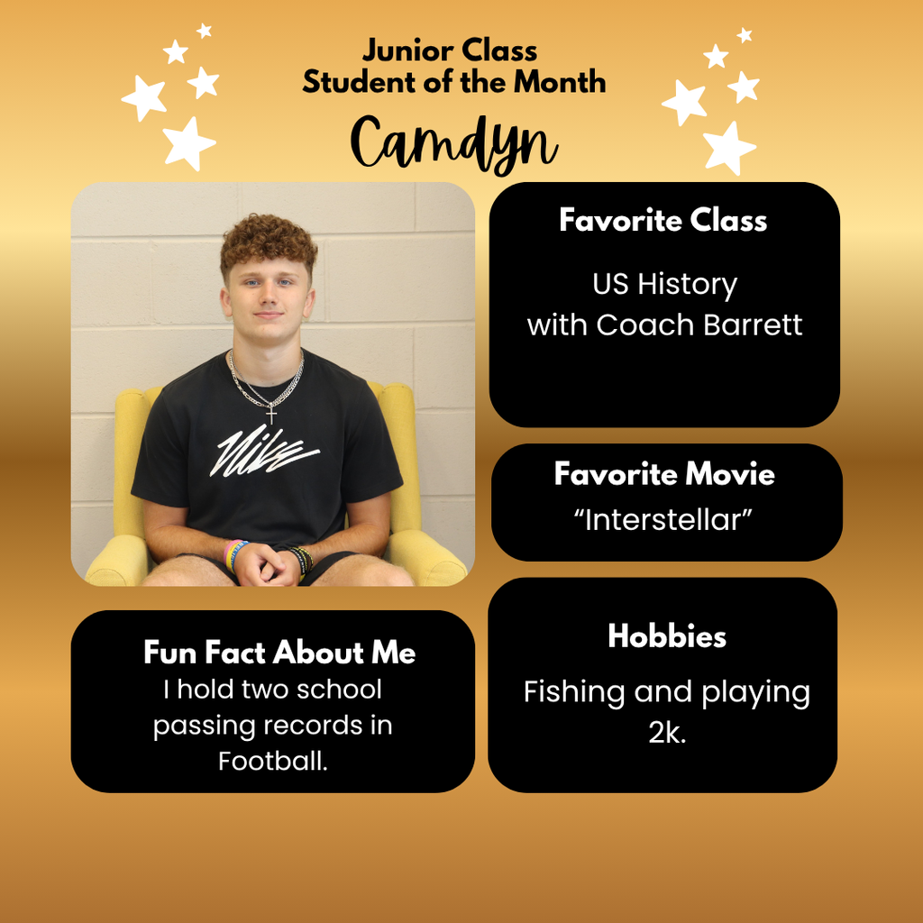 Junior Student of the Month