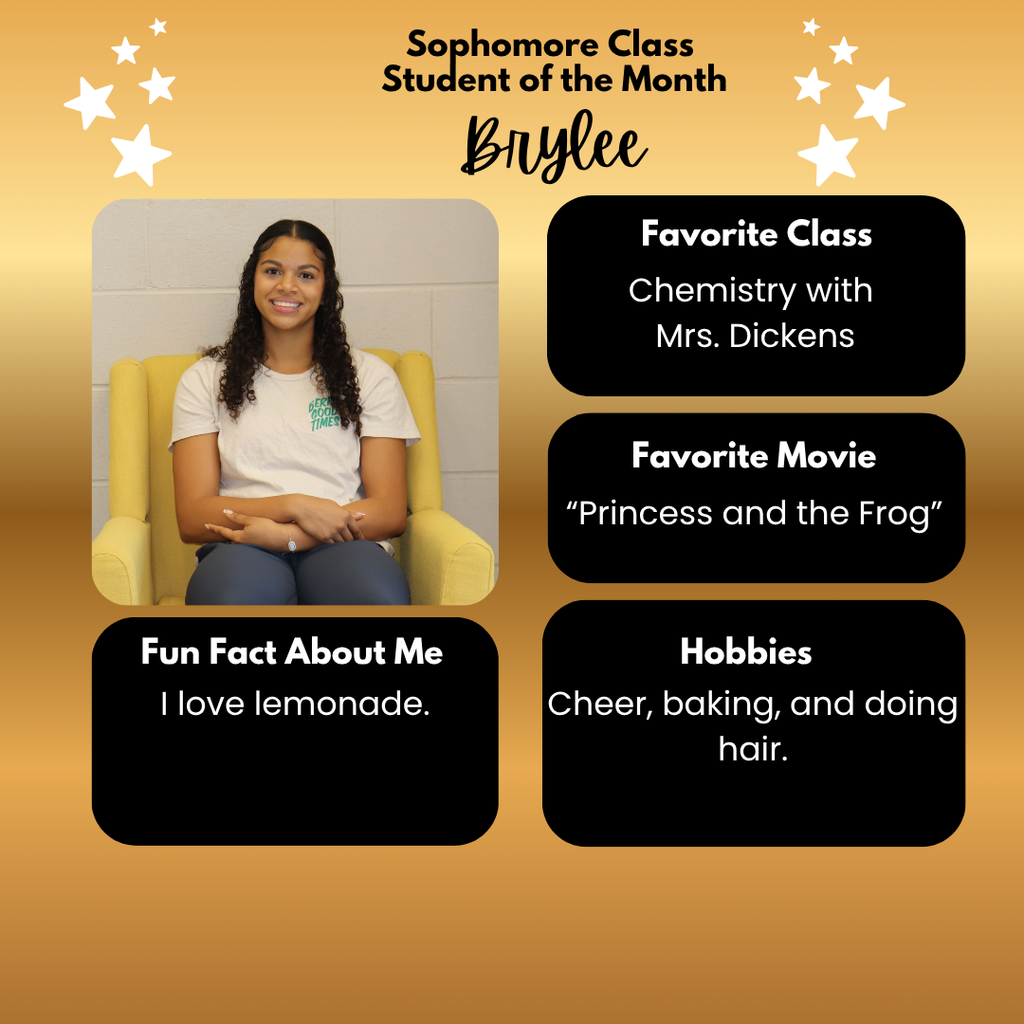 Sophomore Student of the Month