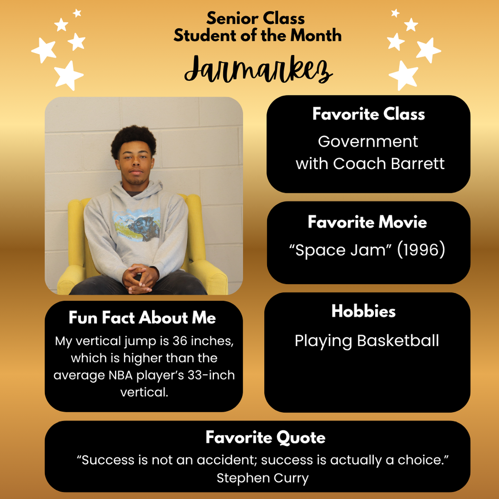 Senior Student of the Month