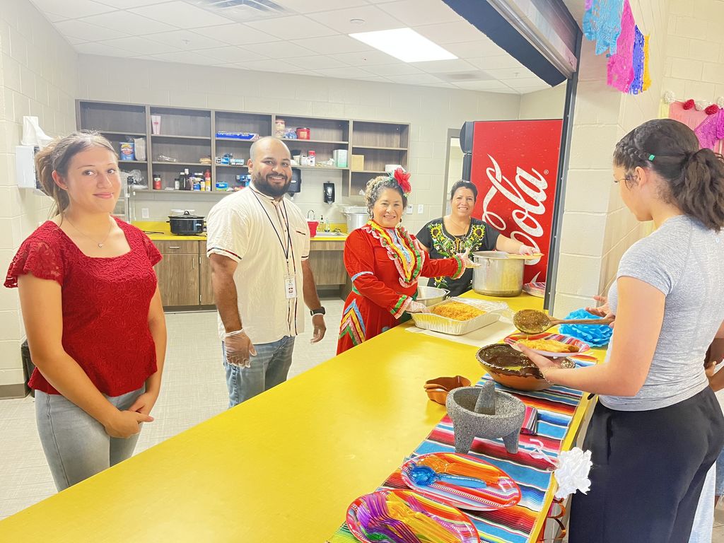 students celebrating