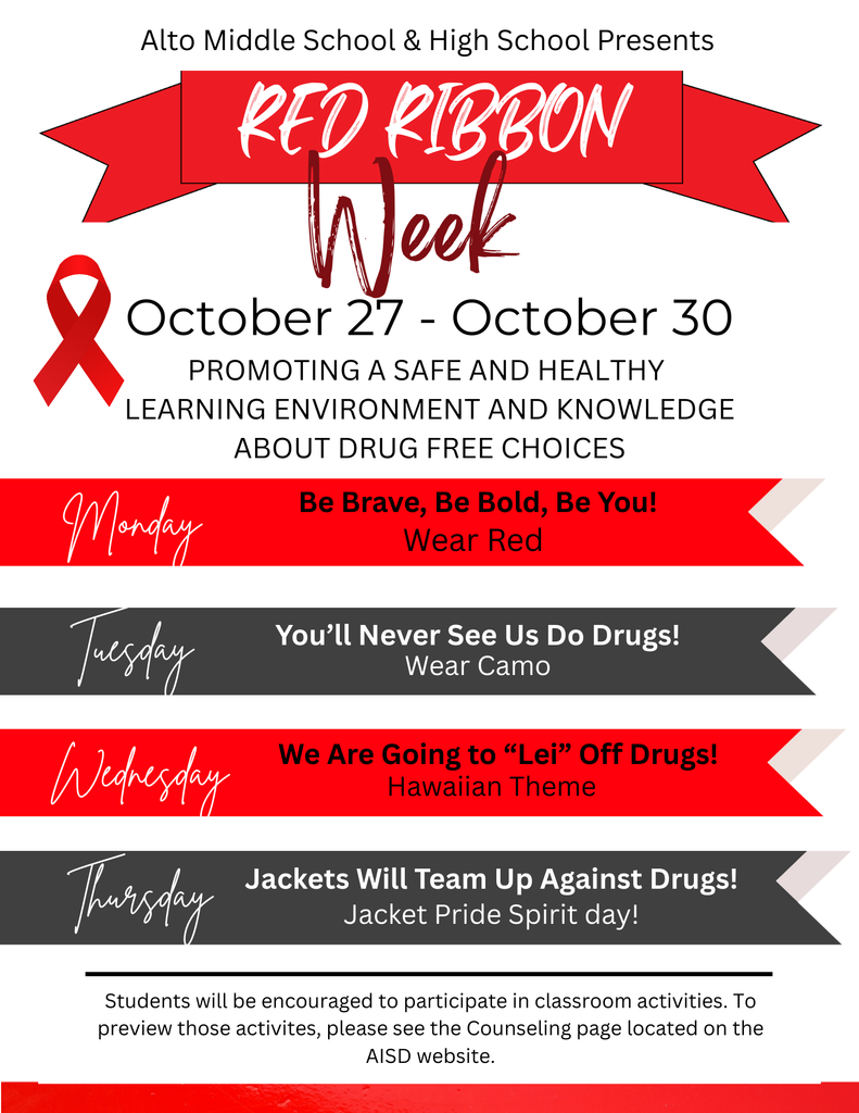 AMS and AHS Red Ribbon Week