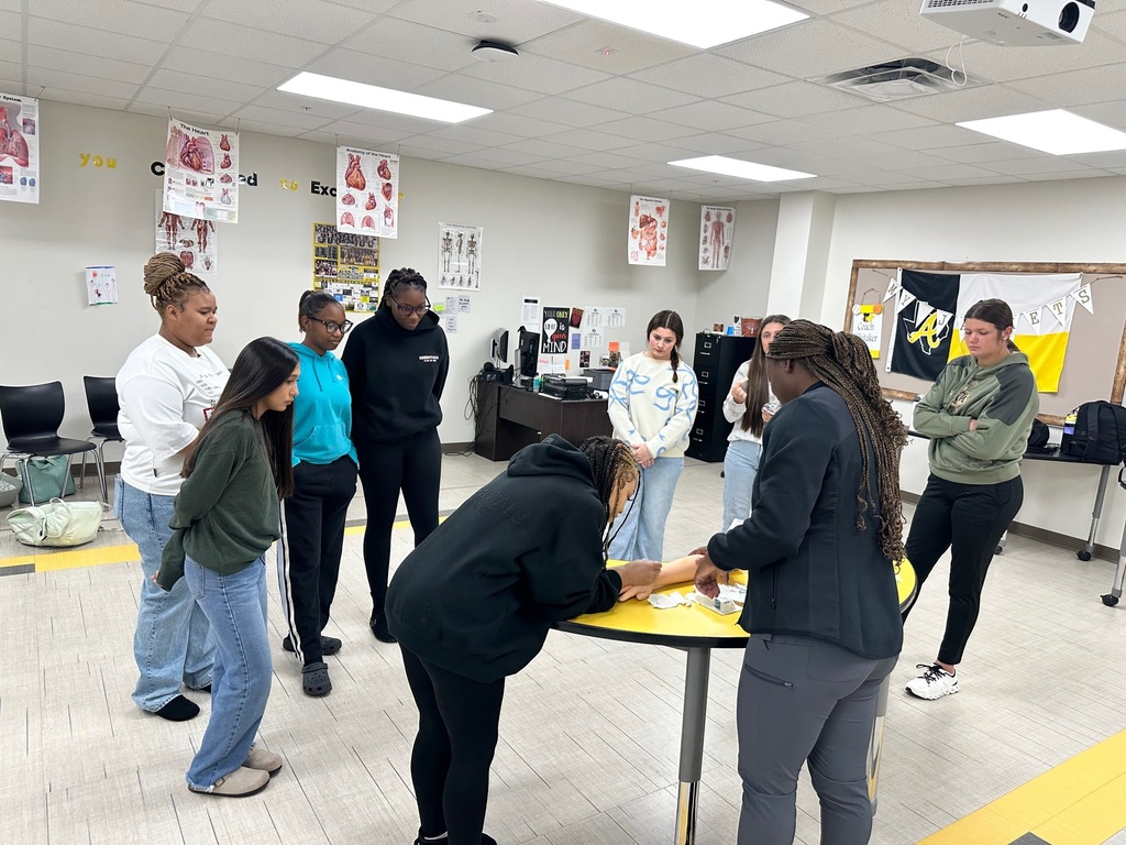 Health Science students practicing IVs