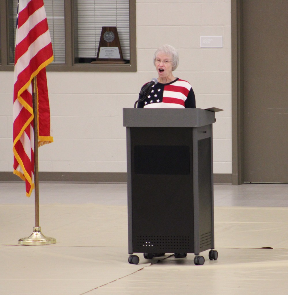 Mrs. Goforth singing