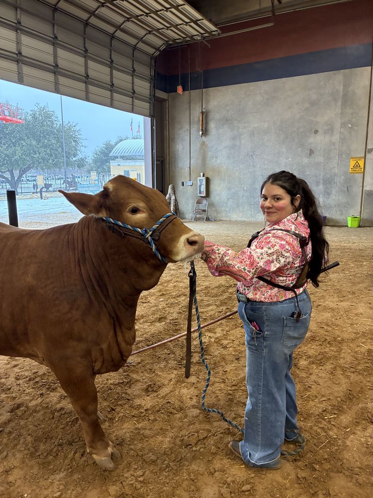 beefmaster with student