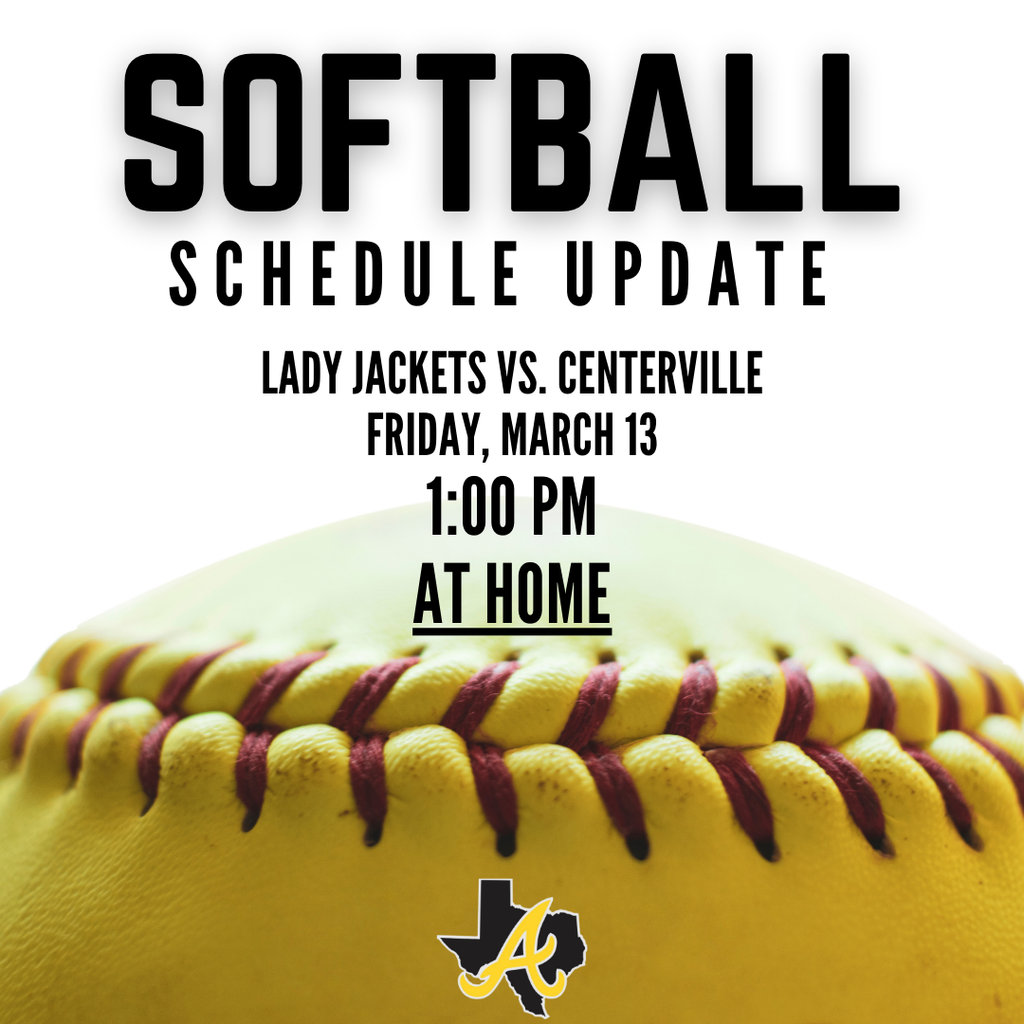 softball schedule update