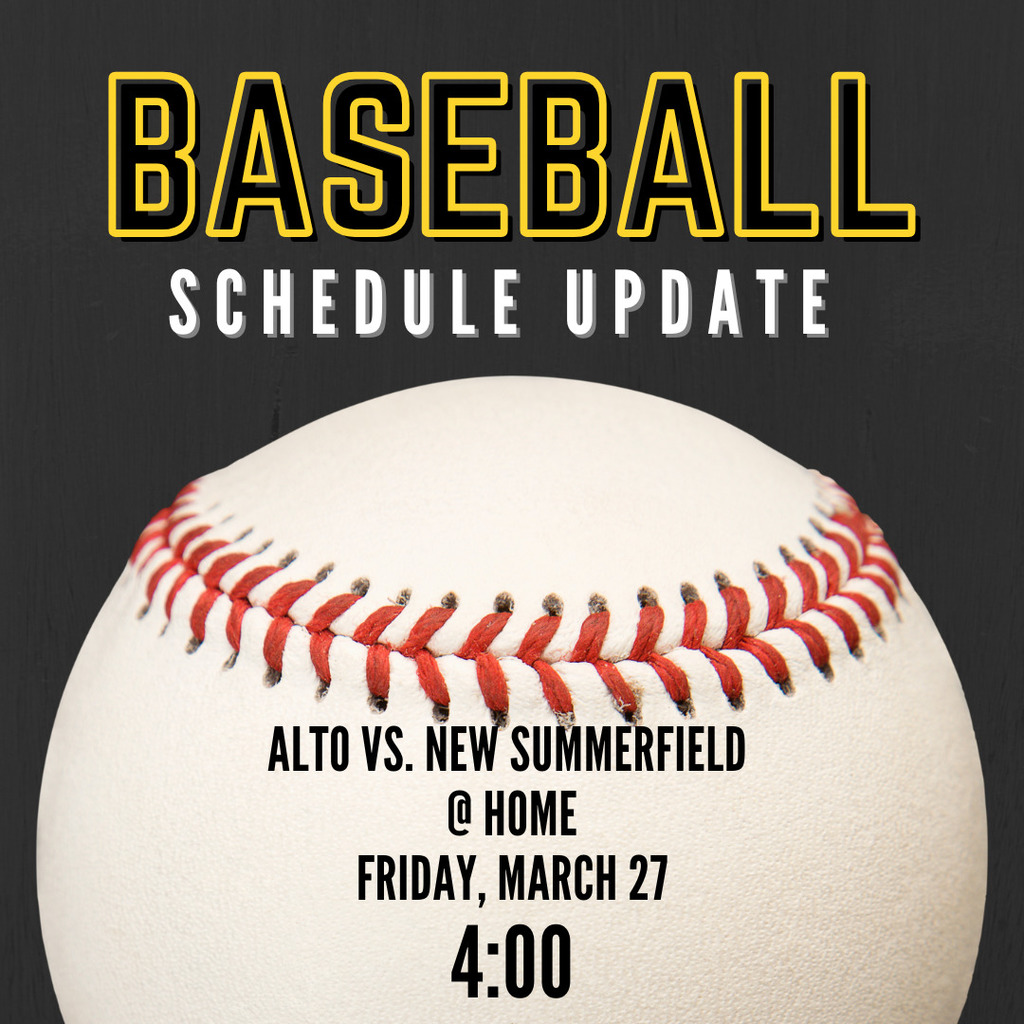 baseball schedule Update 