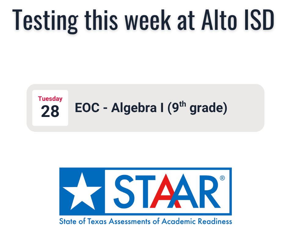 Algebra I EOC, April 28