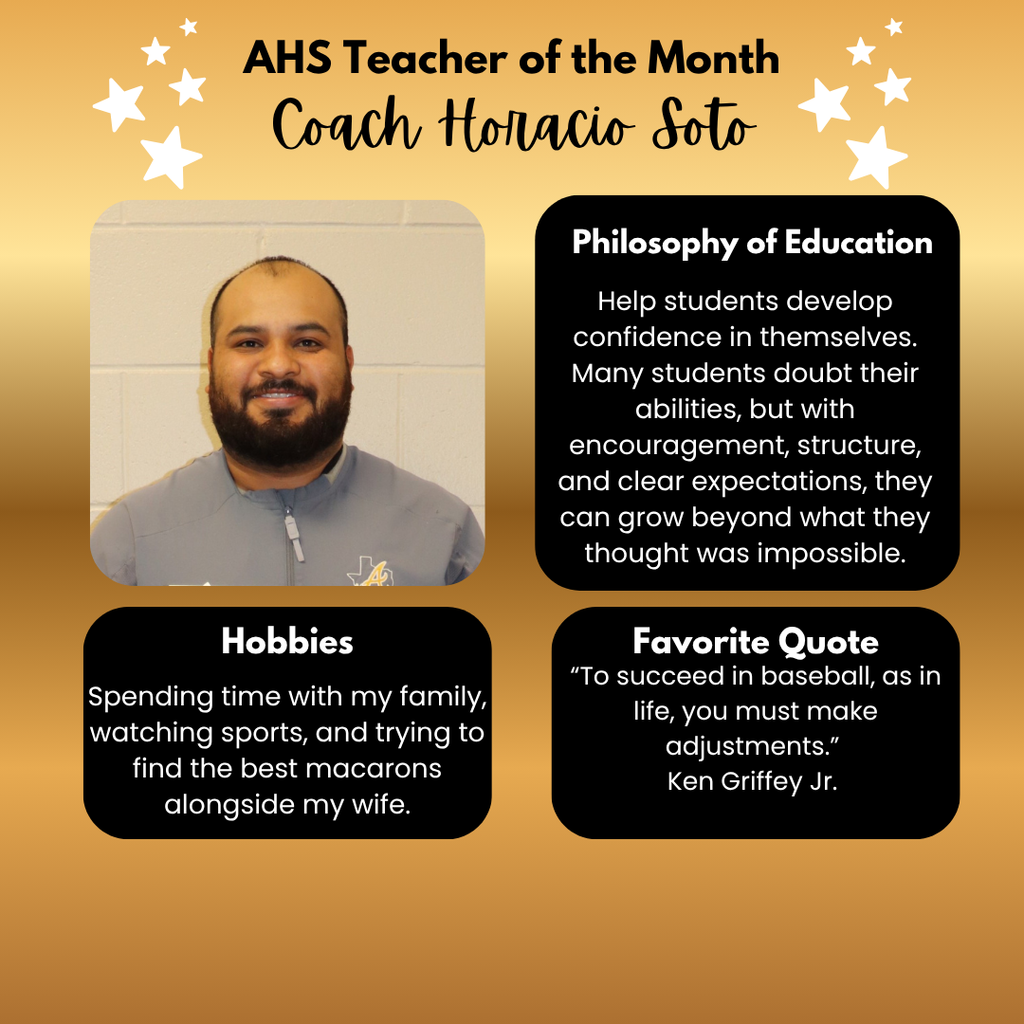 Teacher of the MOnth