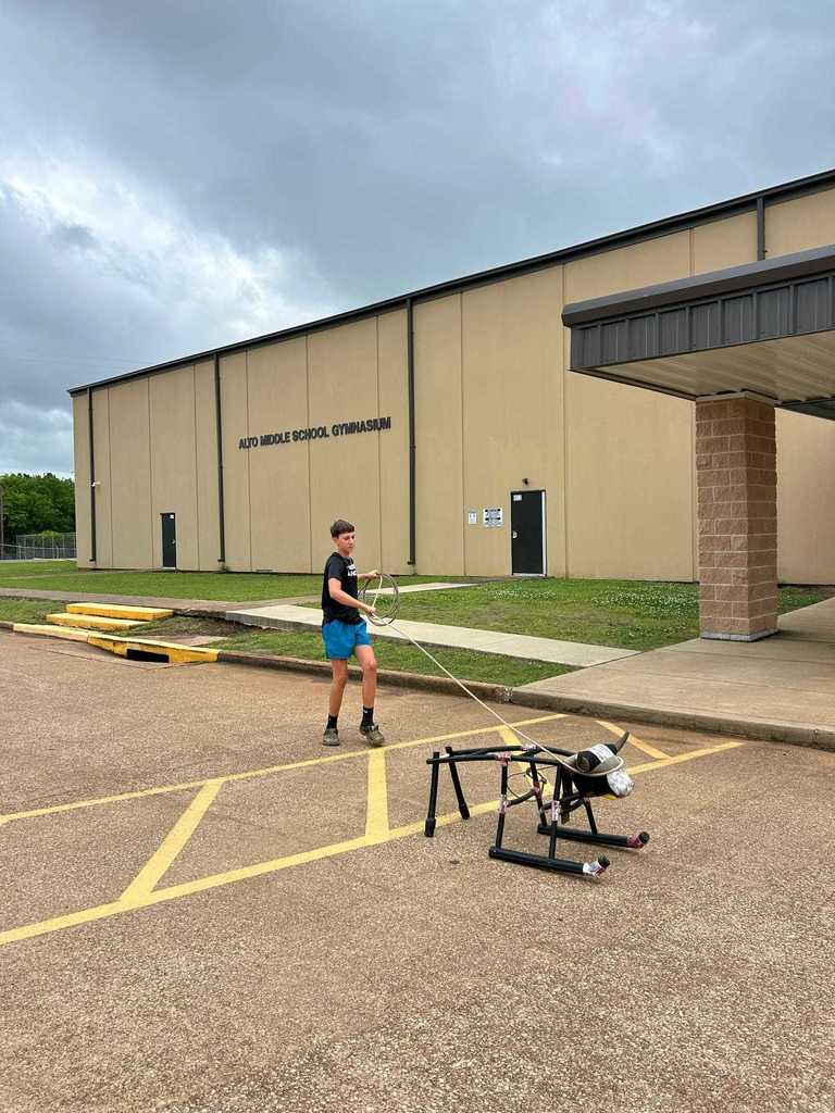 Roping practice
