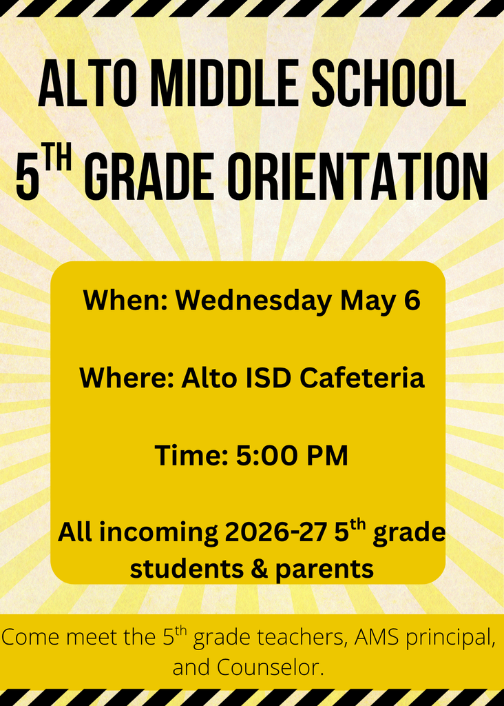 5th Grade Orientation, May 6, 5:00