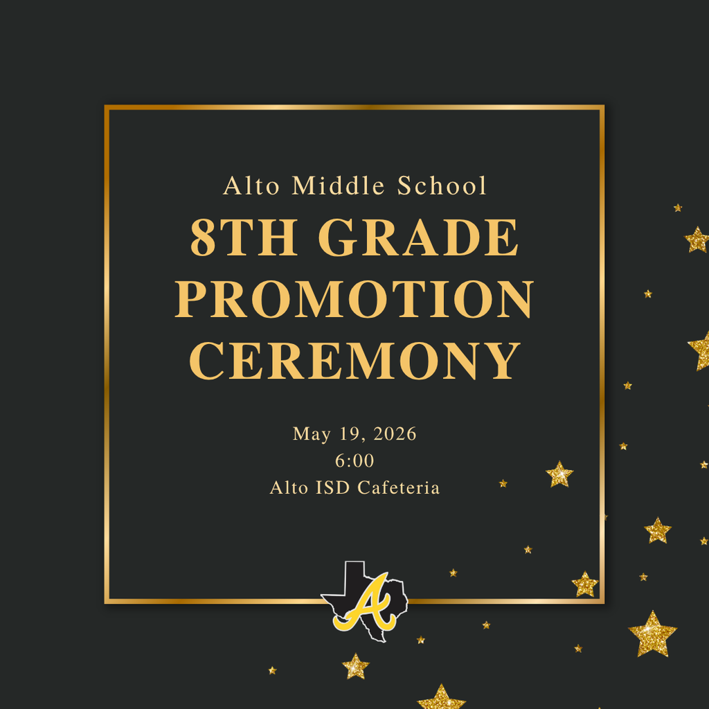 8th grade promotion ceremony May 19, 2026, 6:00 pm
