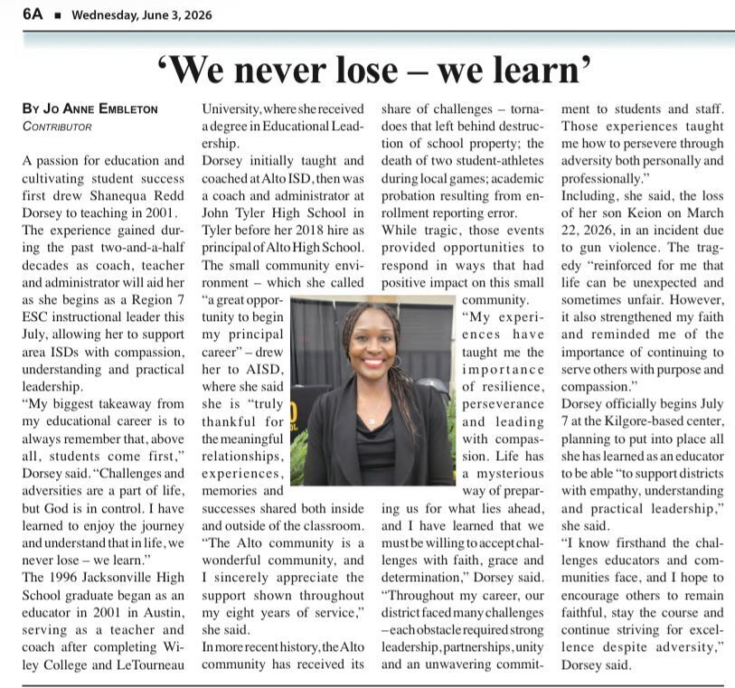 We never lose -- we learn