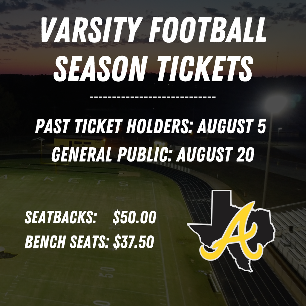 Season Tickets go on sale August 5