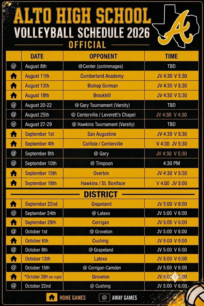 volleyball schedule