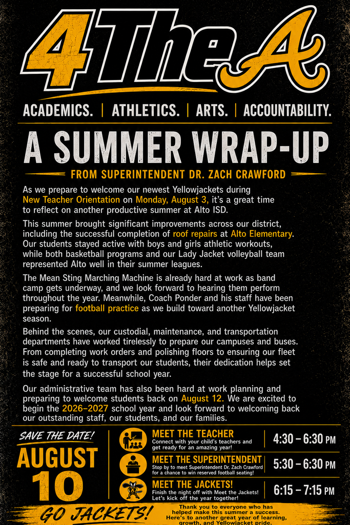 A Summer Wrap-Up from Dr. Crawford