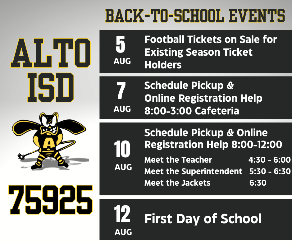 Back to School Events