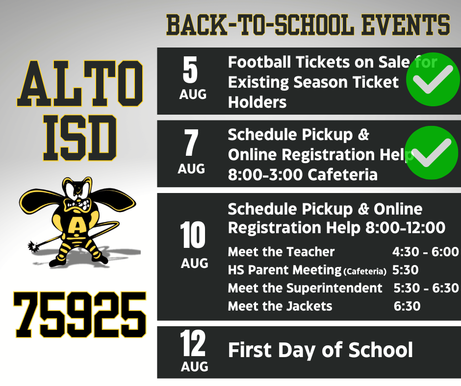 Back to School Events