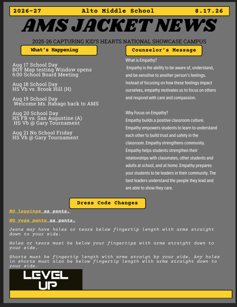 Newsletter 8.17.26