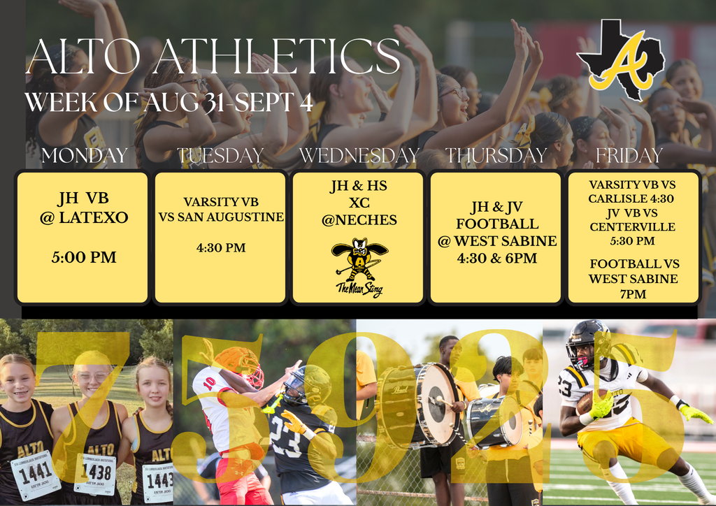 this week in Alto Athletics 