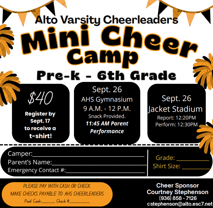 Mini Cheer Camp