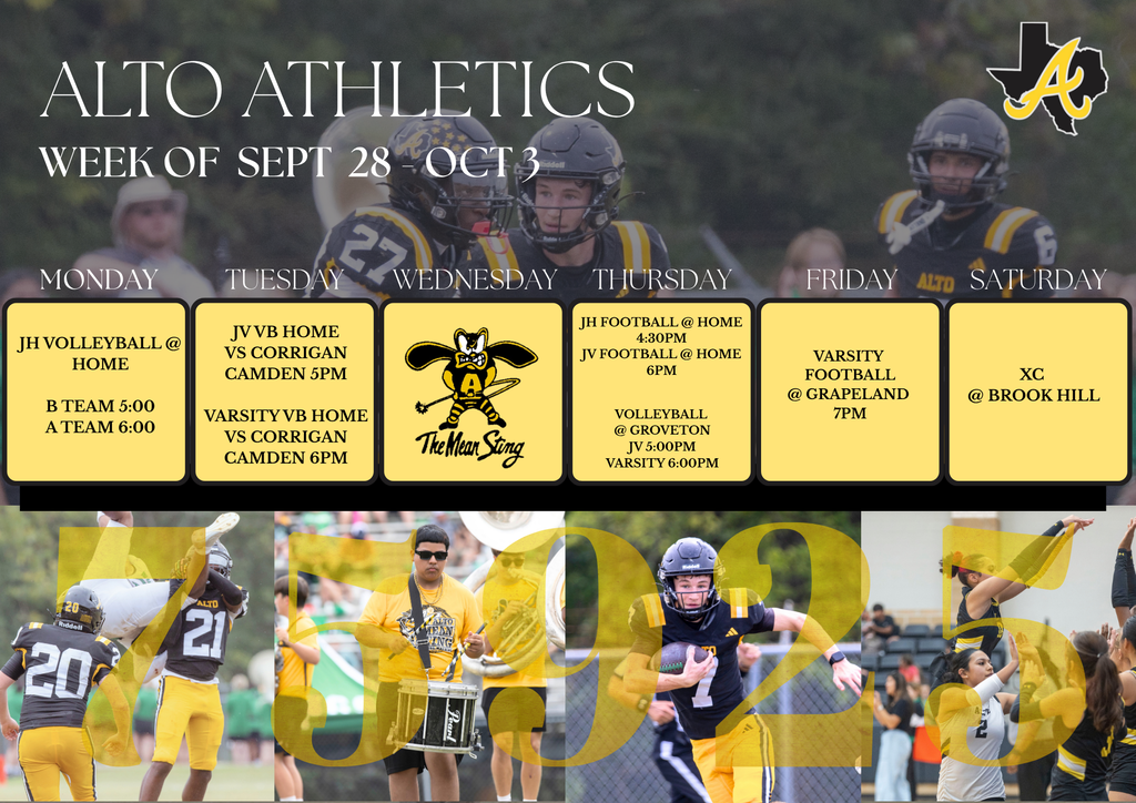 Week of September 28 - October 3