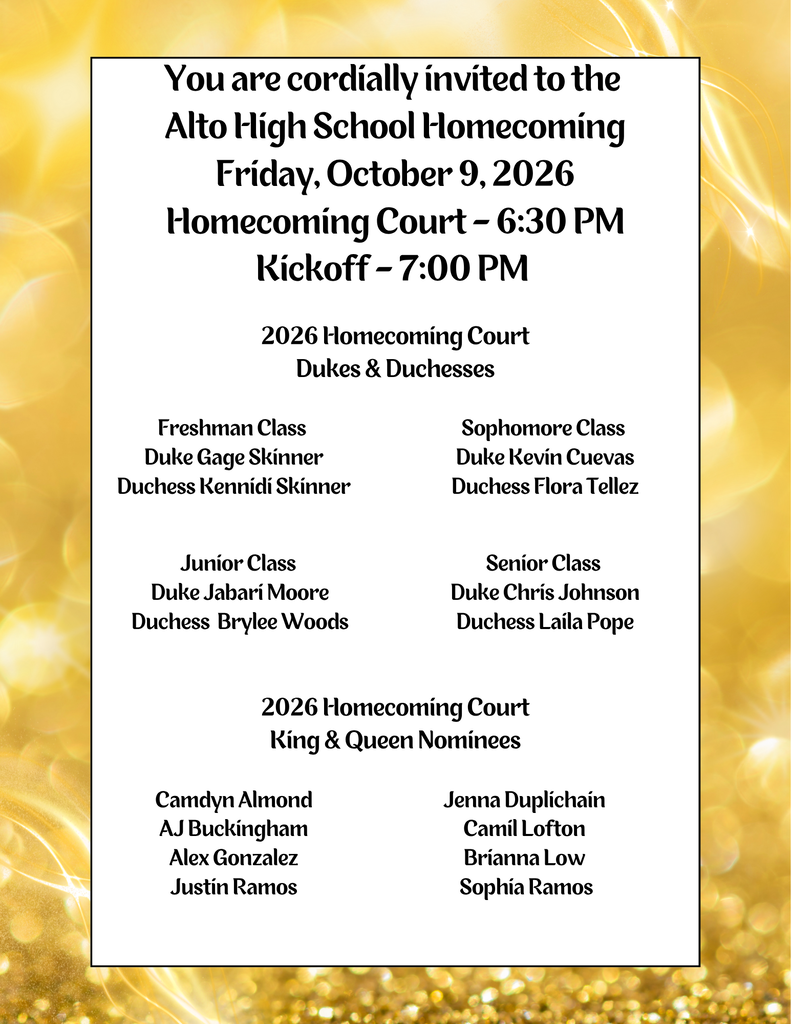 2026 Homecoming Court