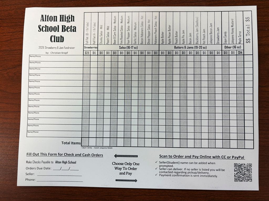 Alton Beta Club Strawberry Sales