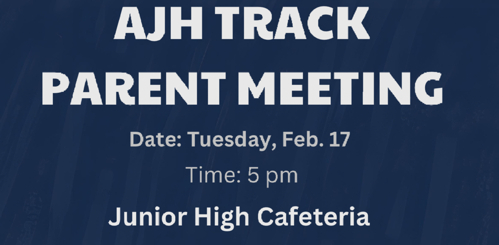 Join us for our JH Track Parent Meeting!