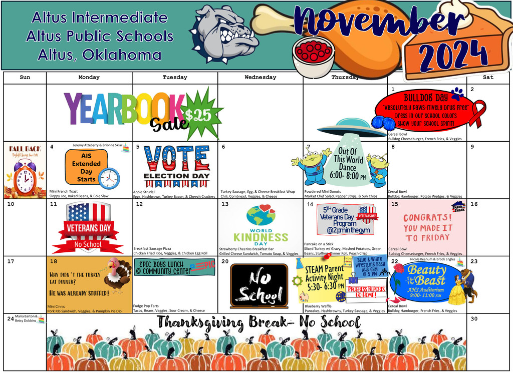 November calendar