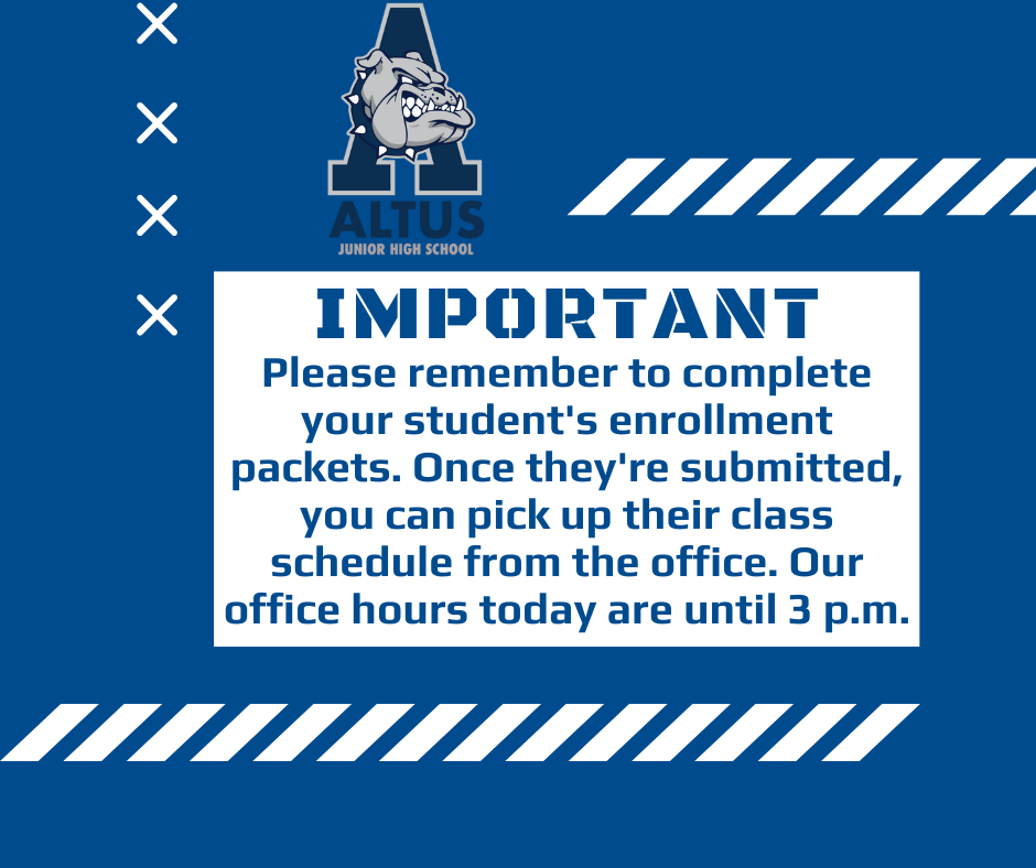 Important announcement about packets. 