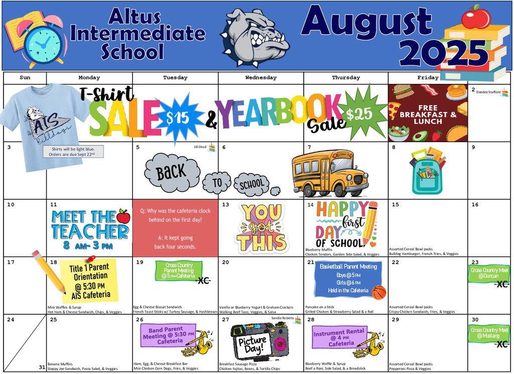 august calendar