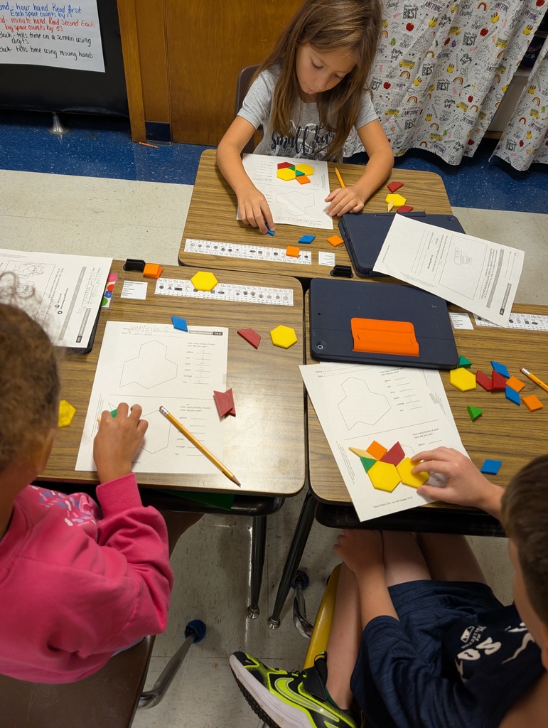 Students using patterns.
