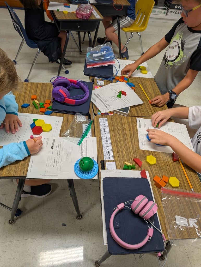 Students using patterns.