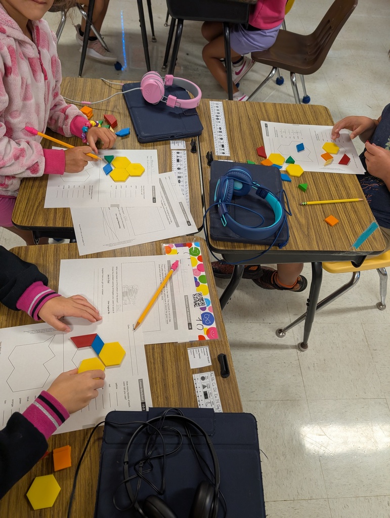 Students using patterns.
