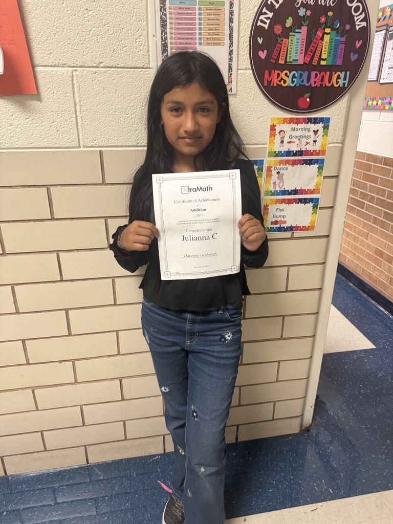 Student with her certificate.