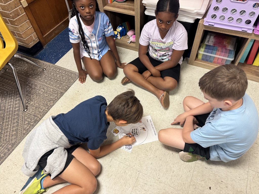 Students working together.