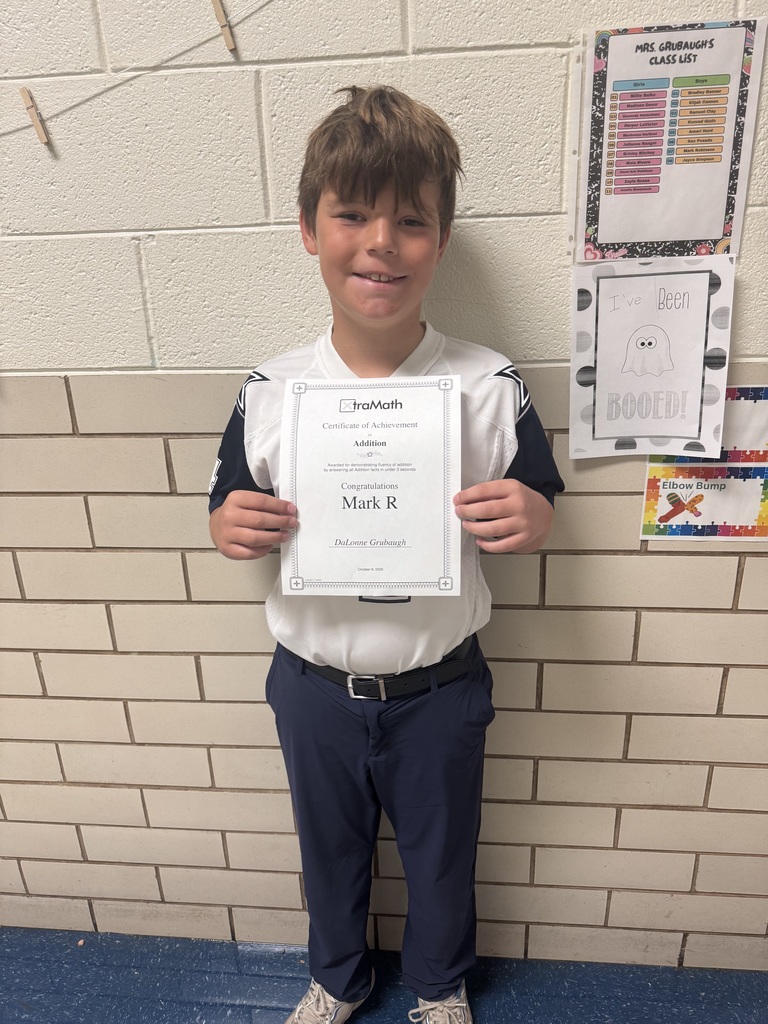 student with their certificate