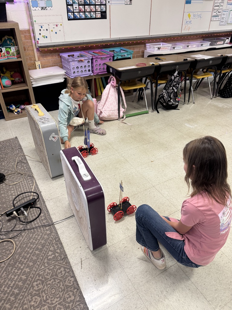 Students making sail boats