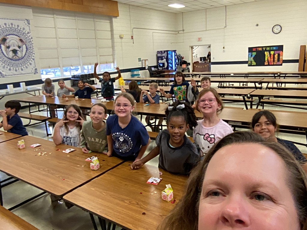 Mrs. Raab with her students