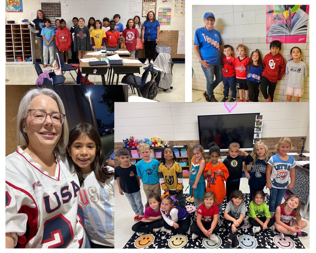 students wearing sports wear