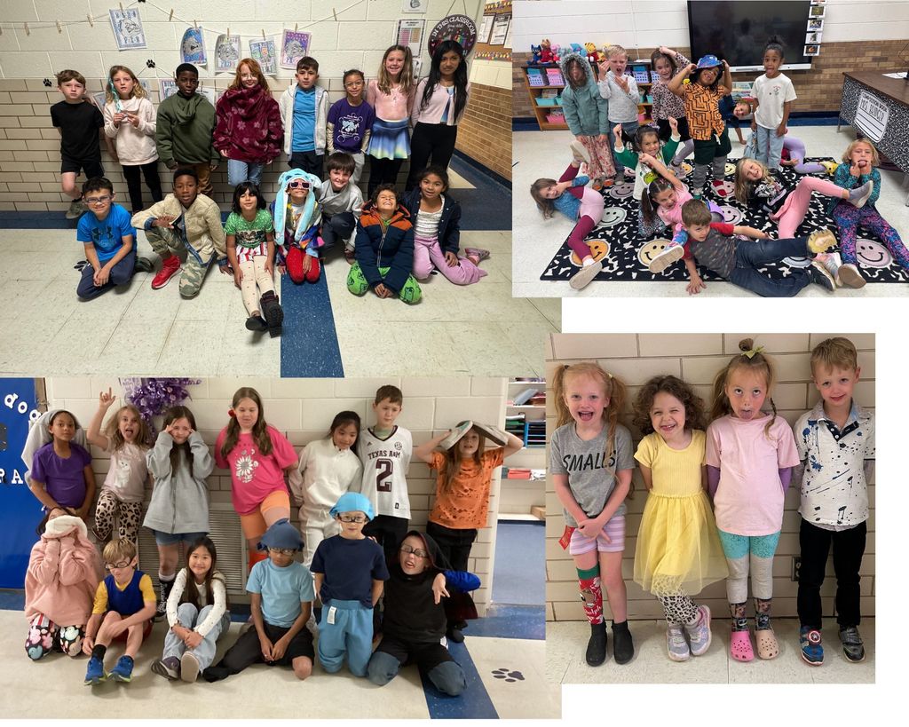 students wearing wacky clothes