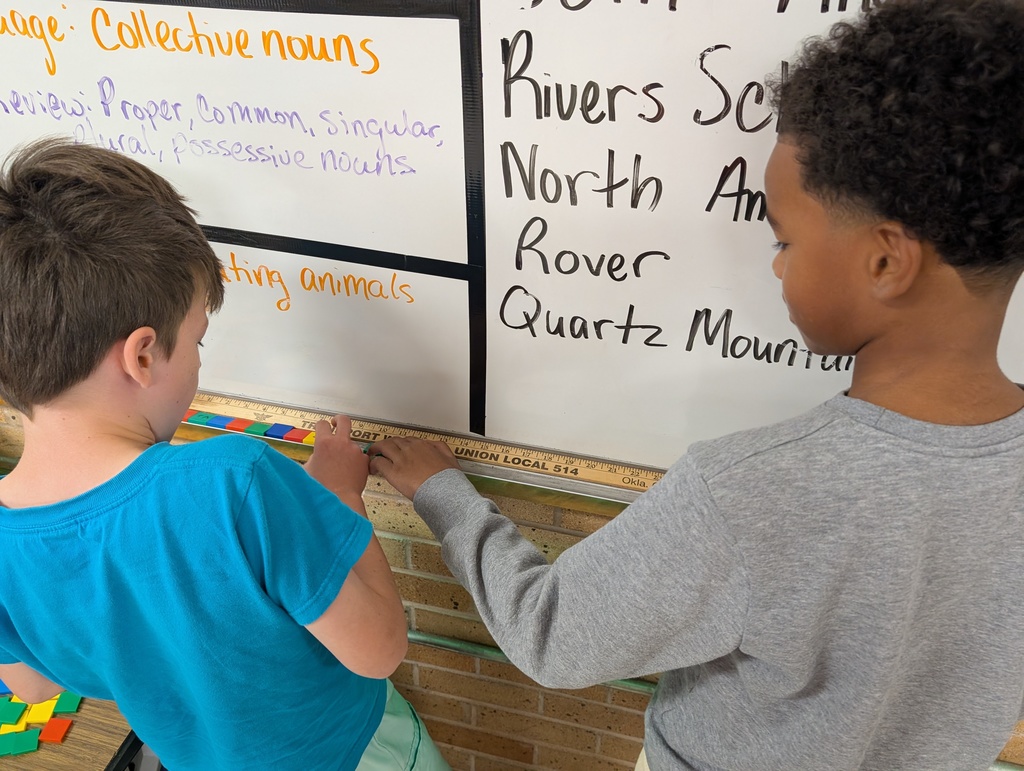 students measuring things