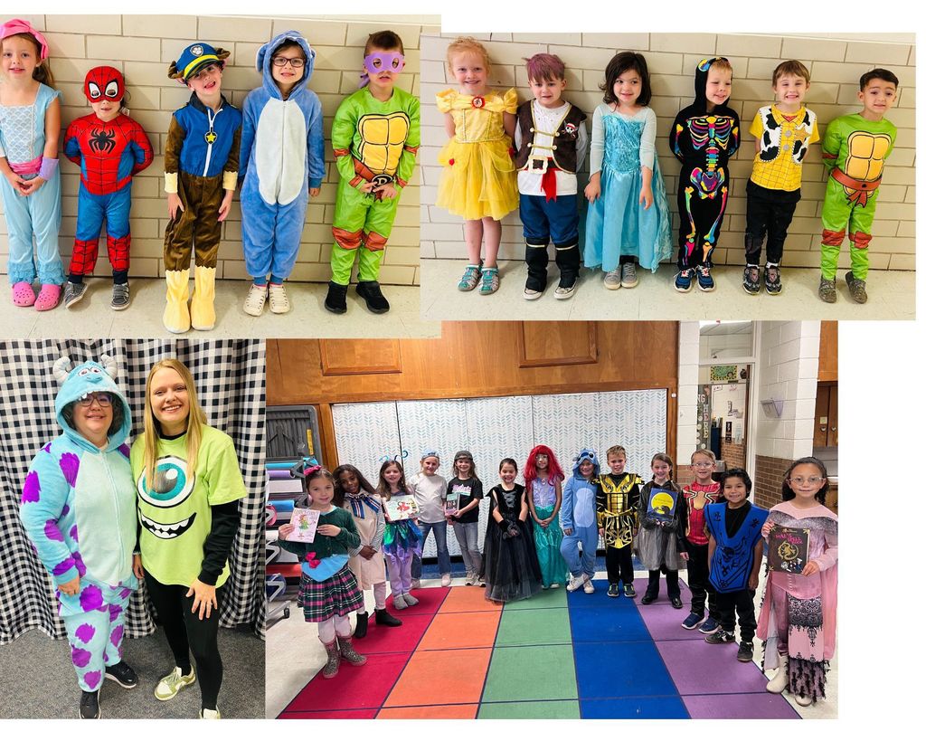 students dressed in costumes