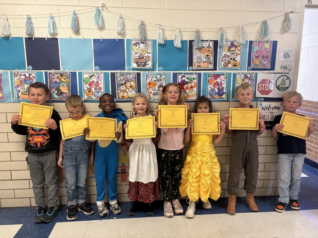 students with their certificates