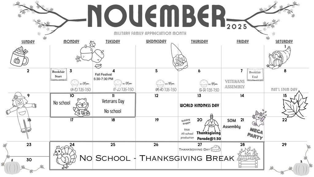 school calendar