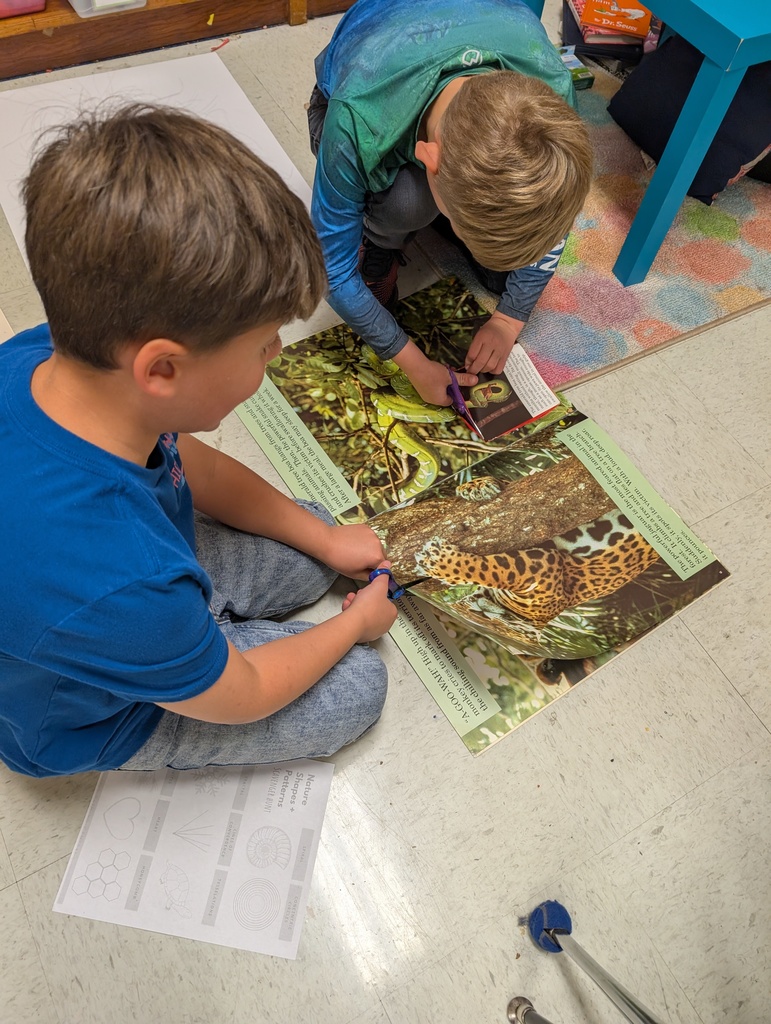 students working on their patterns