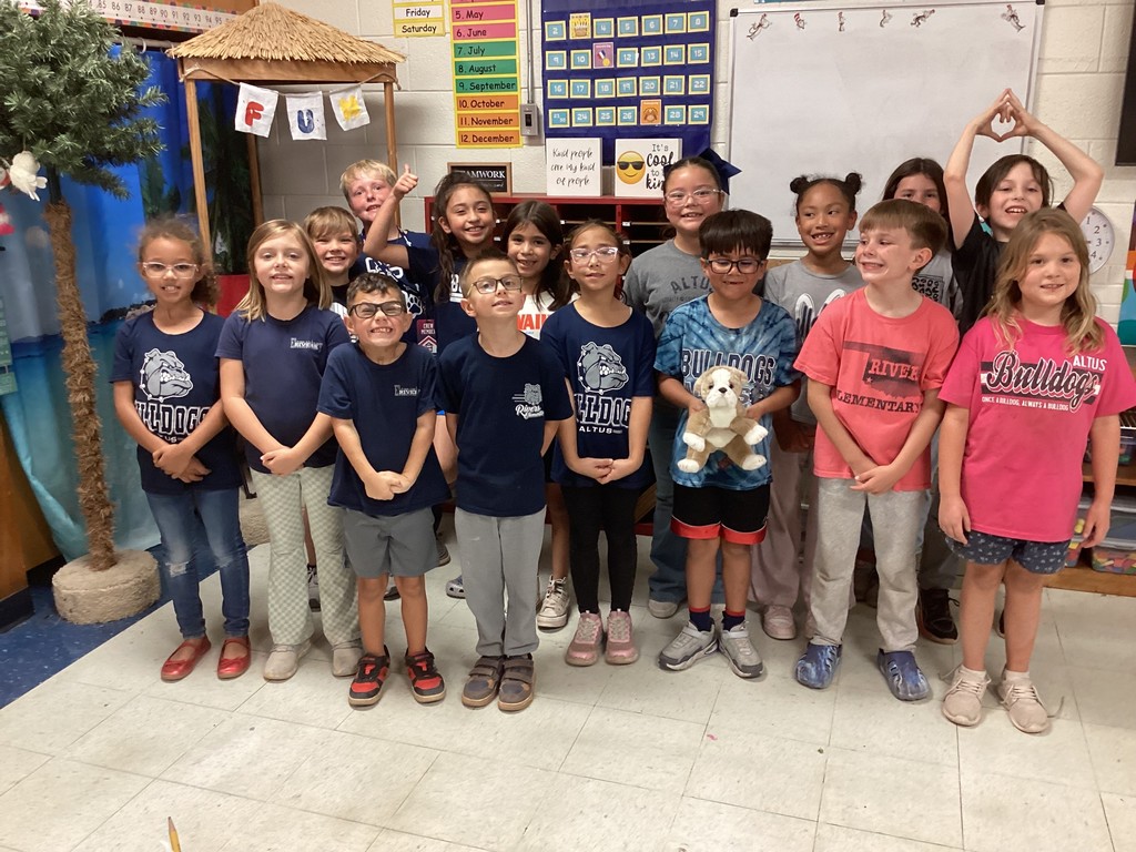 students celebrating spirit wear win