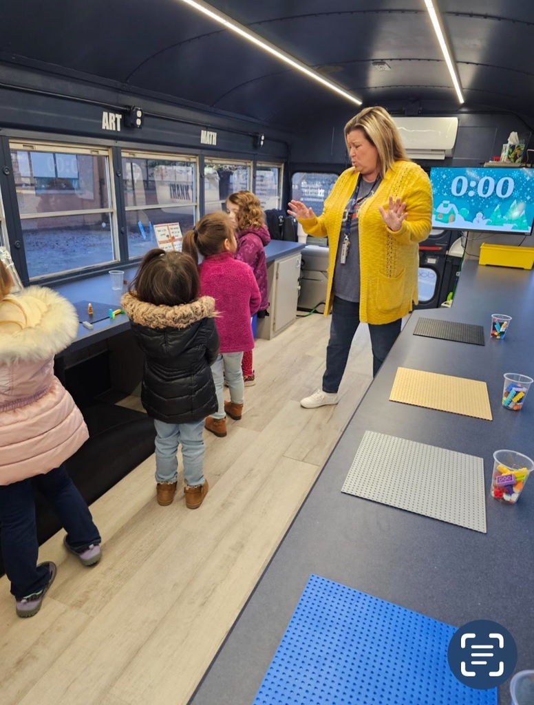 Students on the STEAM bus.