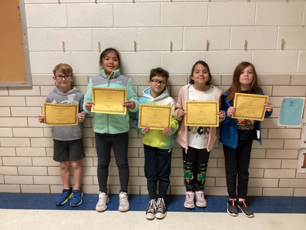 Student with their certificates